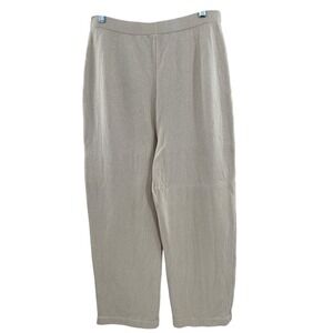 St John Collection Knit Cropped Pants Beige Size 12
